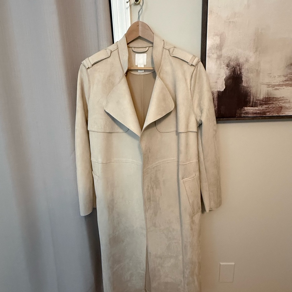 H&M Cream Trench Coat for Women